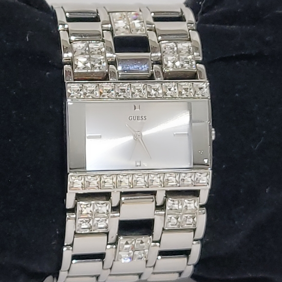 Guess Chain Link Rhinestone Watch - Picture 3 of 8